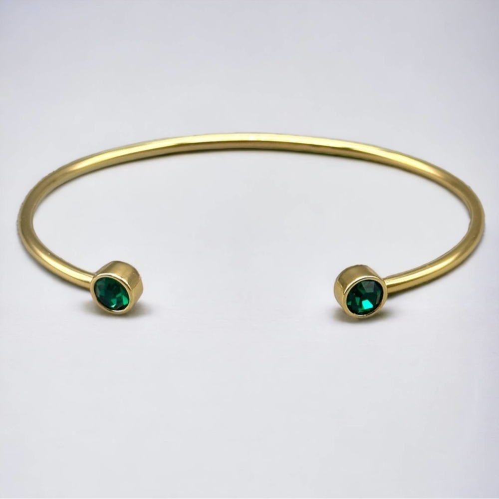 Alex & Ani Emerald Cuff bracelet